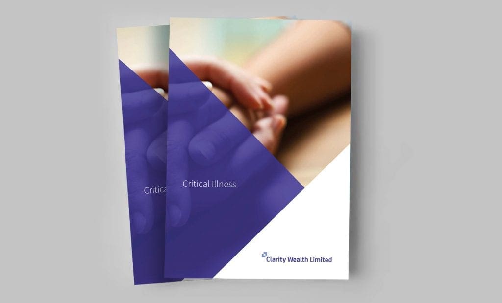 Critical Illness brochure cover mockup