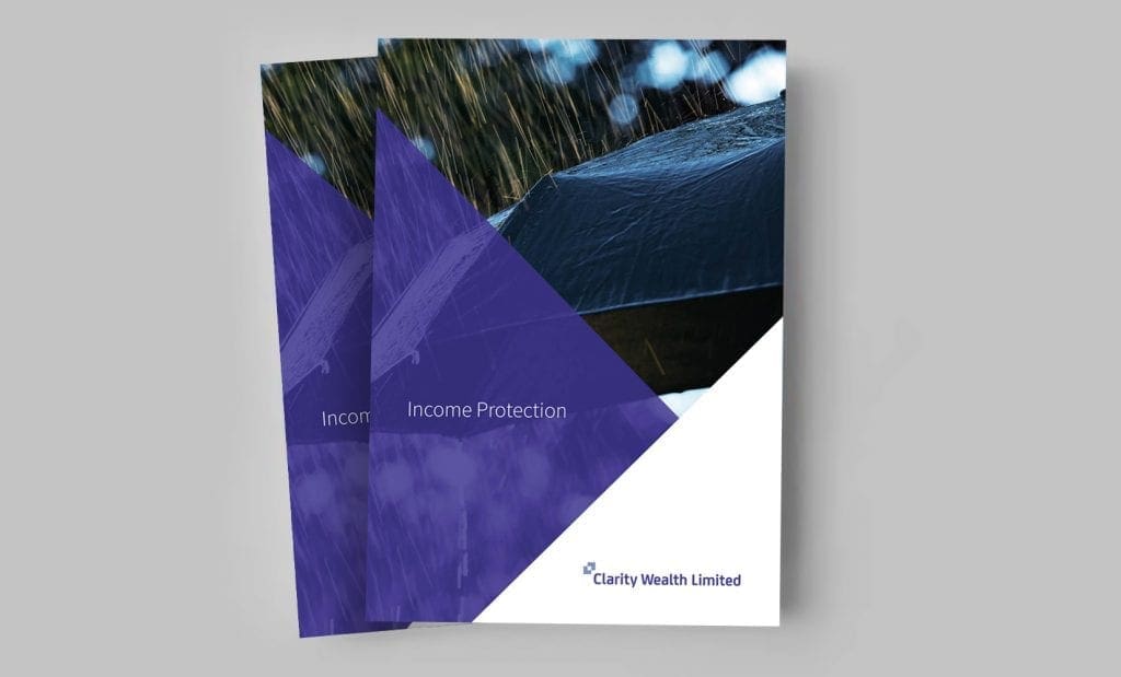 Income Protection brochure cover mockup