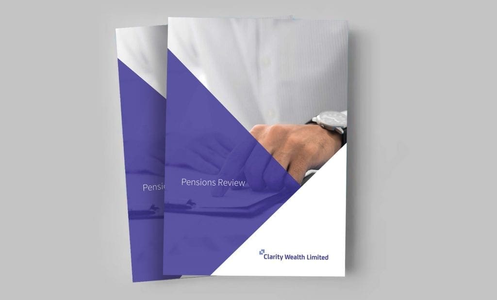 Pensions Review brochure cover mockup